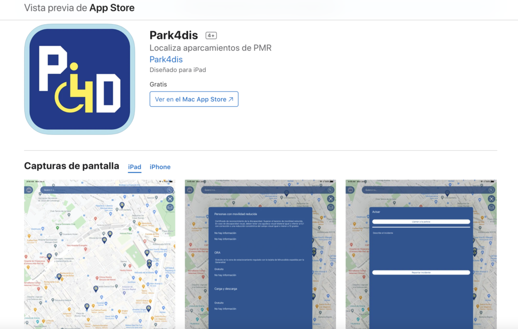 https://apps.apple.com/es/app/park4dis/id1543884273